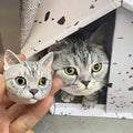 🐶 Custom 3D Pet Fridge Magnet – Realistic Dog & Cat Face Refrigerator Sticker! 🐱💕FurEver Memory